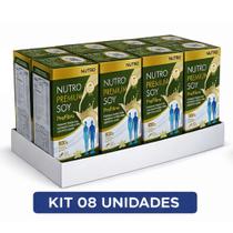 Kit 08 Nutricional Nutro Premium Soy Pré Fibra Pó 800g Baunilha Fibras