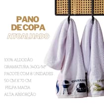 Kit 08 panos de copa para cozinha felpudos jacquard Kit 08 panos de copa para cozinha felpudos jacquard
