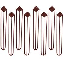 Kit 08 Pés de Ferro Aço Hairpin Legs 60 cm Bronze A01 Sofá Móveis Mesa - Inoviza Kit 08 Pés de Ferro Aço Hairpin Legs 60 cm Bronze A01 Sofá Móveis Mesa - Inoviza