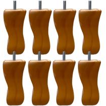 Kit 08 Pés de Madeira Torneados Provençal V01 Luis Xv Mel 13 cm Móveis - Inoviza Kit 08 Pés de Madeira Torneados Provençal V01 Luis Xv Mel 13 cm Móveis - Inoviza