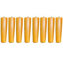Kit 08 Pés Palito Madeira 15 cm Rosqueável P02 Móveis Poltrona Puff Mesa - Inoviza Kit 08 Pés Palito Madeira 15 cm Rosqueável P02 Móveis Poltrona Puff Mesa - Inoviza