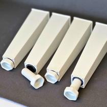 Kit 08 Pés Plásticos Pirâmide 17 cm Branco Para Armário M02 Balcão Móveis Cozinha - Inoviza Kit 08 Pés Plásticos Pirâmide 17 cm Branco Para Armário M02 Balcão Móveis Cozinha - Inoviza