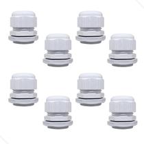 Kit 08 Prensa Cabo Pg29 1pol Ip68 Cor Cinza - Nylon