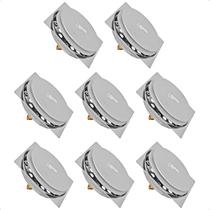 Kit 08 Ralo Click Quadrado 10x10 Inox Veda Cheiro e Insetos