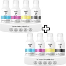 Kit 08 Refil de Tintas GI 16 PARA GX6010 GX7010 GX5010 GX6020 GX7020 2BK 2C 2Y 2M