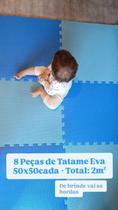 Kit 08 Tatame 50x50cm 10mm Carpete Tapete em EVA Encaixe Infantil Escola Total de 2m² Kit 08 Tatame 50x50cm 10mm Carpete Tapete em EVA Encaixe Infantil Escola Total de 2m²