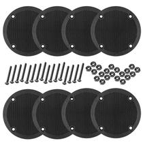 Kit 08 Tela Plástica Para Tweeter Leson 8,5 Cm Com Parafusos