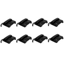 Kit 08 Telefones Com Fio TC 50 Premium Preto Intelbras