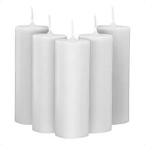 Kit 08 Velas Votiva 5 Dias Branco 185g Parafina Pura
