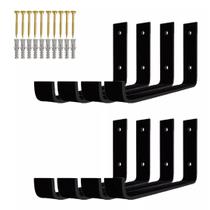 Kit 08un Mão Francesa Invertida Industrial Para Tábua 30cm