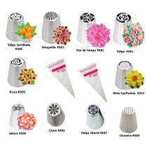 Kit 09 Bicos Russo Wilton 02 Sacos De Confeitar Mago