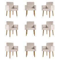 Kit 09 Cadeiras Poltronas Decorativa - Escritório - Recepção