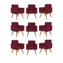 Kit 09 Cadeiras Poltronas Decorativa - Escritório - Recepção