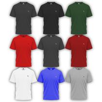 Kit 09 Camisetas Italiana Algodão Várias Cores