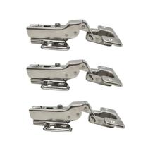 Kit 09 Dobradiça 35mm Curva Calço Móvel Slow Armários Móveis