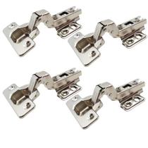 Kit 09 Dobradiças Super Curva Pressão 35mm Armários Móveis