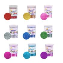 Kit 09 Glitter Escolar PVC Metálico Pote 3g Lantecor Purpurina Brilho em Pó