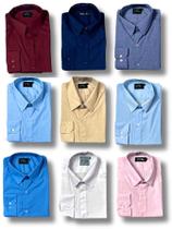 KIT 09 peças - Camisa Social Manga Longa Slim e Tipo Linho (sem preto e cinza) KIT 09 peças - Camisa Social Manga Longa Slim e Tipo Linho (sem preto e cinza)