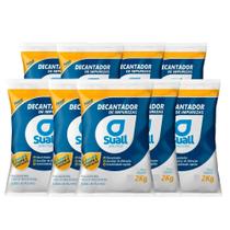 Kit 09 sulfato de aluminio para piscina 2kg cada