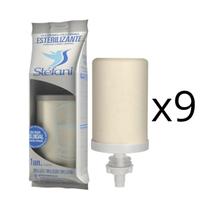 KIT 09 UN Vela Stéfani Tripla Ação Carv prata Esterilizante Material cerâmico, Nanopartículas de prata, Carvão ativado vegetal,carvão ativado KIT 09 UN Vela Stéfani Tripla Ação Carv prata Esterilizante Material cerâmico, Nanopartículas de prata, Carvão ativado vegetal,carvão ativado