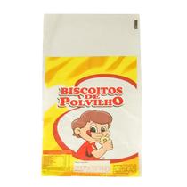 Kit 1.000 Fecho Saco Plástico Bisc Polvilho 18x48 Cm 10x100 Unidades