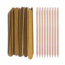 Kit 1.000 Lixa de Unha 13cm + Palito de Cutícula Manicure