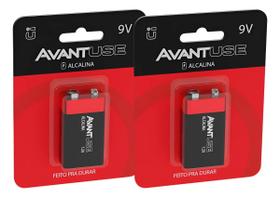 Kit 1, 2, 3, 4 ou 5 Baterias Pilha Alcalina 9v Cod 4081000145 Avant Use