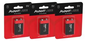 Kit 1, 2, 3, 4 ou 5 Baterias Pilha Alcalina 9v Cod 4081000145 Avant Use