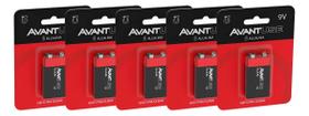 Kit 1, 2, 3, 4 ou 5 Baterias Pilha Alcalina 9v Cod 4081000145 Avant Use