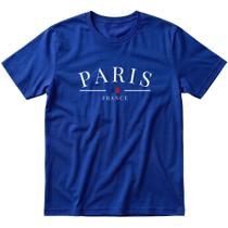 Kit 1, 2 Ou 3 Camisetas Paris 100% Algodão Premium Unissex Costura Reforçada Ombro A Ombro Blusa Kit 1, 2 Ou 3 Camisetas Paris 100% Algodão Premium Unissex Costura Reforçada Ombro A Ombro Blusa
