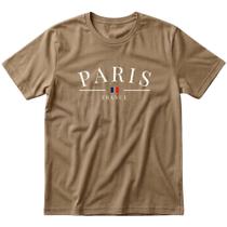 Kit 1, 2 Ou 3 Camisetas Paris 100% Algodão Premium Unissex Costura Reforçada Ombro A Ombro Blusa Kit 1, 2 Ou 3 Camisetas Paris 100% Algodão Premium Unissex Costura Reforçada Ombro A Ombro Blusa