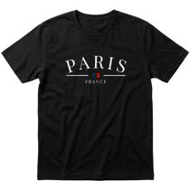 Kit 1, 2 Ou 3 Camisetas Paris 100% Algodão Premium Unissex Costura Reforçada Ombro A Ombro Blusa Kit 1, 2 Ou 3 Camisetas Paris 100% Algodão Premium Unissex Costura Reforçada Ombro A Ombro Blusa