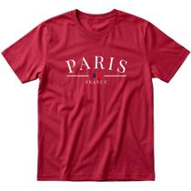 Kit 1, 2 Ou 3 Camisetas Paris 100% Algodão Premium Unissex Costura Reforçada Ombro A Ombro Blusa Kit 1, 2 Ou 3 Camisetas Paris 100% Algodão Premium Unissex Costura Reforçada Ombro A Ombro Blusa