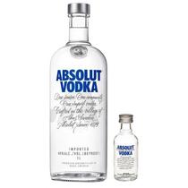 Kit 1 Absolut Original 1 Litro + 1 Miniatura Absolut Original 50ml
