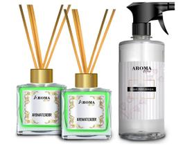 Kit 1 Água Perfumada 500ml + 2 Aromatiz. 350ml Aroma Max