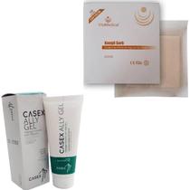 Kit 1 Ally Gel Casex 85gr + Curativo Alginato Calcio E Sodio Caixa Com 10 Unidades