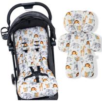 Kit 1 almofada para carrinho 1 bebê conforto - safari n1 Kit 1 almofada para carrinho 1 bebê conforto - safari n1
