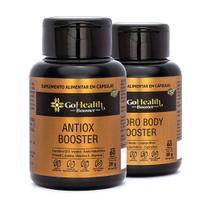 Kit 1 Antiox Booster e 1 Hydro Body Booster GoHealth 60 cápsulas