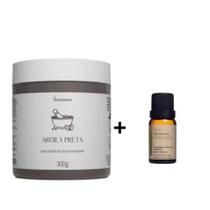 Kit 1 Argila Preta 300 gramas + 1 Óleo Essencial Citronela 10ml