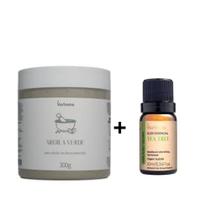 Kit 1 Argila Verde 300 gramas + 1 Óleo Essencial Tea Tree 10ml Kit 1 Argila Verde 300 gramas + 1 Óleo Essencial Tea Tree 10ml