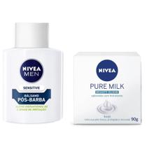 Kit 1 Bálsamo Pós Barba Nivea Men Sensitive 100ml Kit 1 Bálsamo Pós Barba Nivea Men Sensitive 100ml