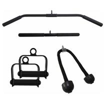 Kit 1 Barra Puxador Costas 1 Triceps Reto 2 Estribos 1 Corda Kit 1 Barra Puxador Costas 1 Triceps Reto 2 Estribos 1 Corda