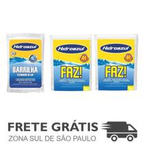 Kit 1 Barrilha Elevador de Ph + 2 Cloro Faz Saco - HidroAzul