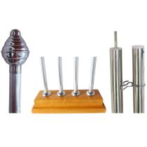 Kit -1 Base de Quatro Furo + 4 Mastro + 4 Ponteira 02 + 4 Canopla 02 + 8 Presilhas Kit -1 Base de Quatro Furo + 4 Mastro + 4 Ponteira 02 + 4 Canopla 02 + 8 Presilhas