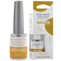 Kit 1 Base Endurecedora 8ml + 1 Stop Unhas 9ml Casco Cavalo