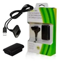 Kit 1 Bateria Para Controle Xbox 360 + 1 Cabo Carregador - BOXX