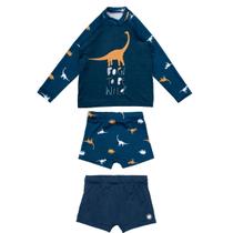 Kit 1 Blusa Proteção Uv + 2 Sungas Forradas Infantil Praia