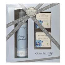 Kit 1 Body Splash 260ml + 2 Sabonetes em Barra 90g cada Blue Giovanna Baby Kit 1 Body Splash 260ml + 2 Sabonetes em Barra 90g cada Blue Giovanna Baby