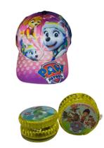 Kit 1 Boné + 1 Ioio Patrulha Canina Marshal Chase Skye Zuma