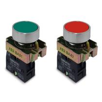 Kit 1 Botão Pulsador XB2-BA42 1NF Vermelho + 1 Botão Pulsador XB2-BA31 1NA Verde Sibratec Kit 1 Botão Pulsador XB2-BA42 1NF Vermelho + 1 Botão Pulsador XB2-BA31 1NA Verde Sibratec